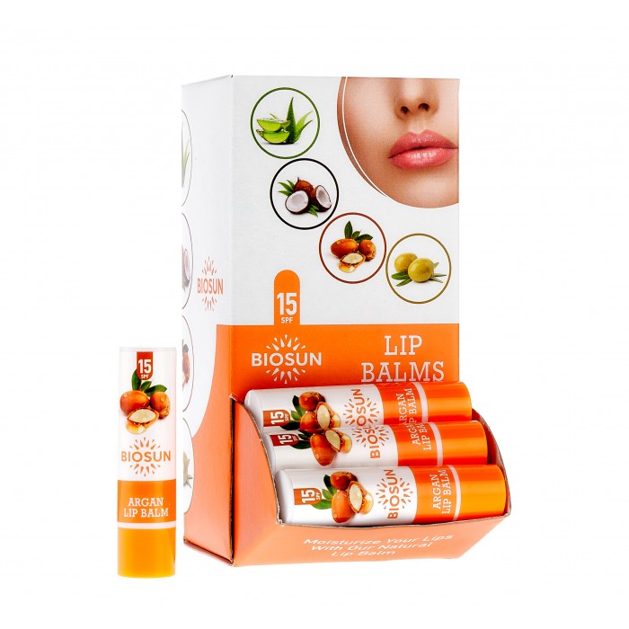 BIOSANTO - Biosun Argan Lip Balm SPF15 4,50γρ BIOSANTO - Biosun Argan Lip Balm SPF15 4,50γρ