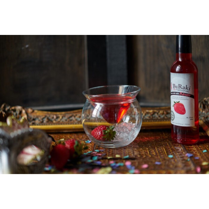 ByRaki flavor - Λικέρ Ηδύποτο Φράουλα με Τσικουδία Κρήτης  vol 16% alc
