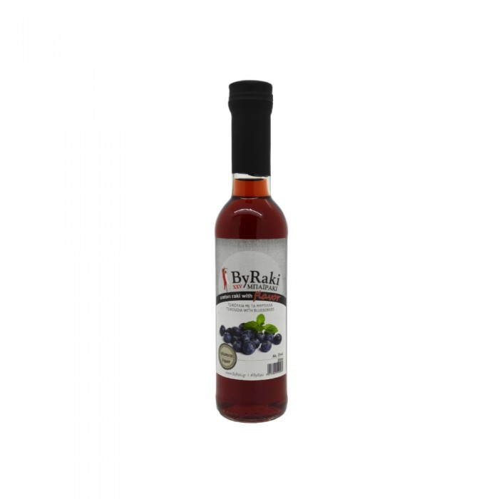 ByRaki flavor - Λικέρ Ηδύποτο Μύρτιλλο με Τσικουδία Κρήτης vol 25% alc
