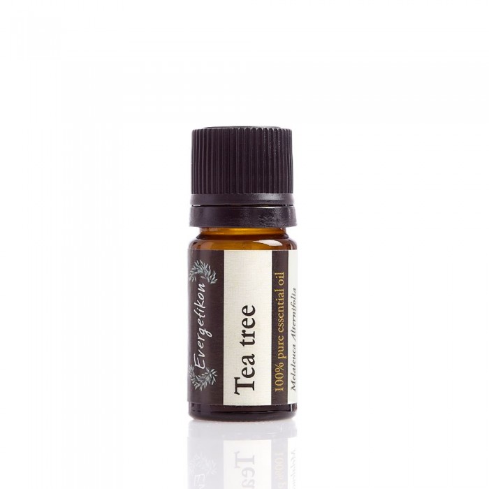 EVERGETIKON - Αιθέριο Έλαιο Τεϊόδεντρο (Tea Tree) Αντιμετωπίζει την Ακμή, Αντιμυκητιακό, Αντιμικροβιακό 5ml