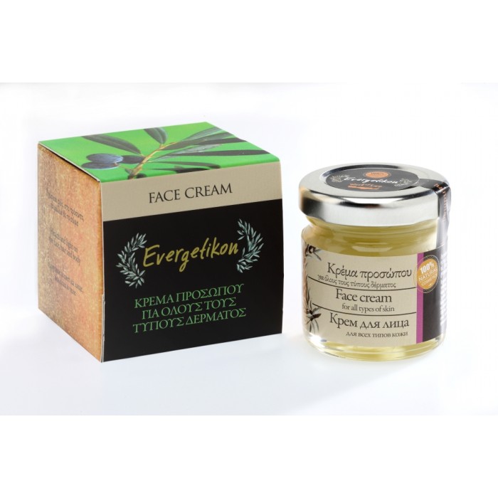 EVERGETIKON - Κρέμα Προσώπου με Μυρτιά, για Όλους τους Τύπους Δέρματος 40ml