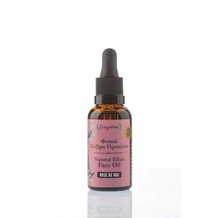 EVERGETIKON - Φυσικό Ελιξίριο πρόσωπου “rose de mai” 30ml