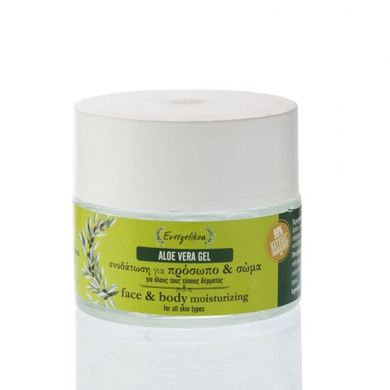 EVERGETIKON - Aloe Vera gel  Ενυδάτωση για το Πρόσωπο και το Σώμα 50ml