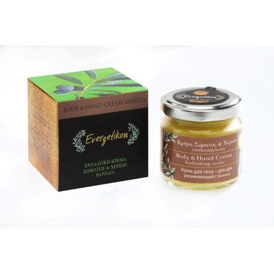 EVERGETIKON - Ενυδατική Κρέμα Σώματος Χεριών με Αιθέριο Έλαιο Βανίλια 100ml