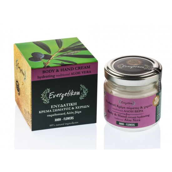 EVERGETIKON - Ενυδατική Κρέμα Σώματος και Χεριών Παραδοσιακή Αλόη Βέρα 100ml