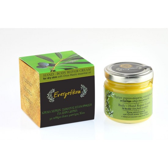 EVERGETIKON - Κρέμα Επανόρθωσης Σώματος και Χεριών για Ξηρό Δέρμα με Αιθέριο Έλαιο Μαστίχας Χίου 100ml