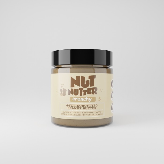 NUT NUTTER premium spreads - Φυστικοβούτυρο Crunchy χωρίς Ζάζαρη 250γρ NUT NUTTER premium spreads - Φυστικοβούτυρο Crunchy χωρίς Ζάζαρη 250γρ