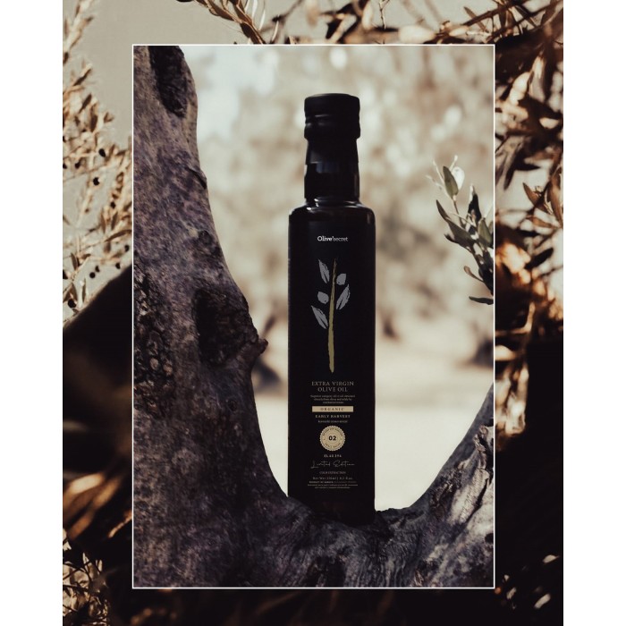 OLIVE'SECRET- 02 Αγουρέλαιο Οργανικό Έξτρα Παρθένο Ελαιόλαδο 50, 100, 250, 500ml OLIVE'SECRET- 02 Αγουρέλαιο Οργανικό Έξτρα Παρθένο Ελαιόλαδο 50, 100, 250, 500ml