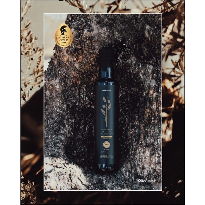 OLIVE'SECRET- 02 Αγουρέλαιο Οργανικό Έξτρα Παρθένο Ελαιόλαδο 50, 100, 250, 500ml OLIVE'SECRET- 02 Αγουρέλαιο Οργανικό Έξτρα Παρθένο Ελαιόλαδο 50, 100, 250, 500ml